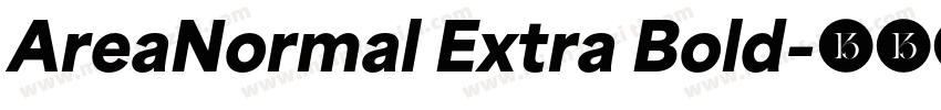 AreaNormal Extra Bold字体转换